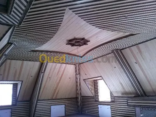 charpente en bois + grenier habitable