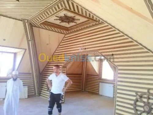 charpente en bois + grenier habitable