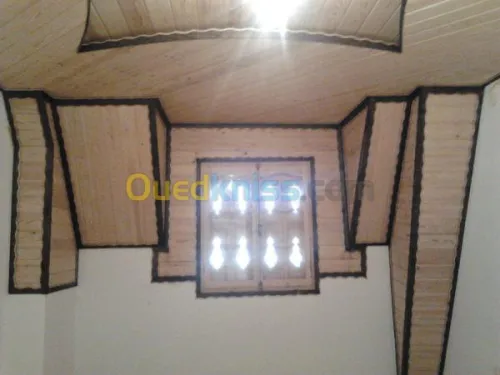 charpente en bois + grenier habitable