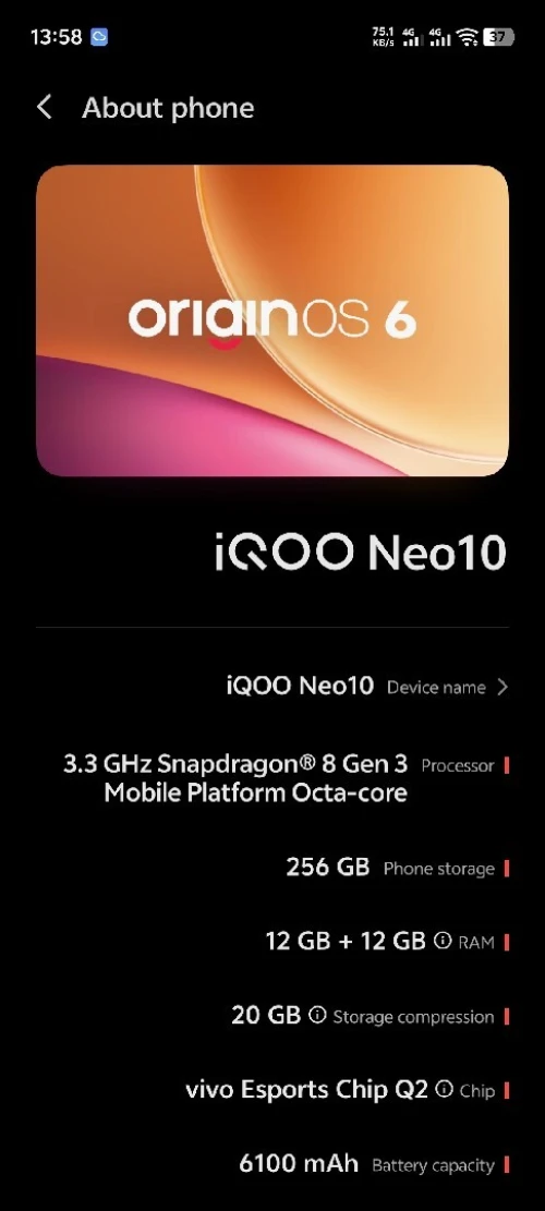 IQOO NEO10 china