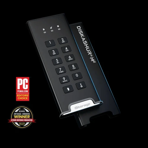 Disque dur Externe Flash Disk sécurisé 128GB/500GB/1TB/2TB/20TB (diskashur Datalocker Kingston)