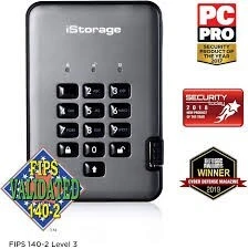 Disque dur Externe Flash Disk sécurisé 128GB/500GB/1TB/2TB/20TB (diskashur Datalocker Kingston)