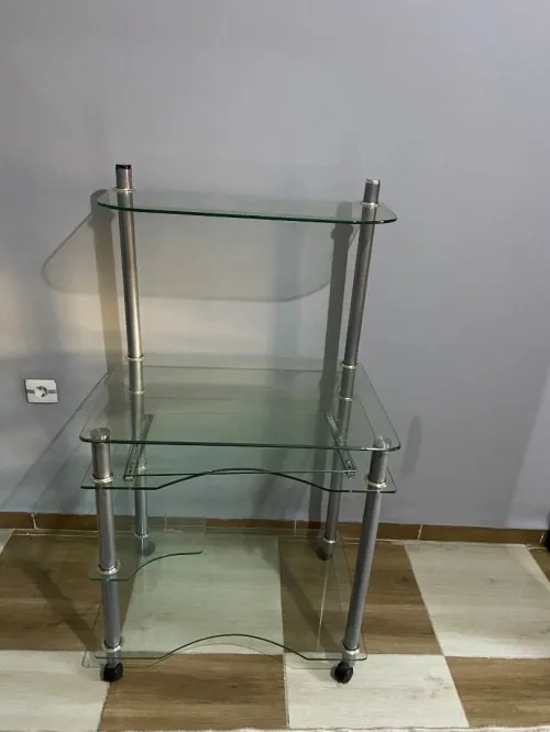 Table de pc en verre