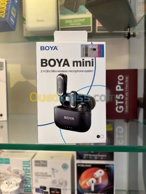 BOYAMini Mini Microphone sans Fil, 2 Microphones lavaliers sans Fil pour Podcast Interview 