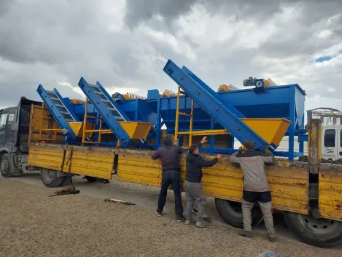 des tapis convoyeur et tryage des matériaux