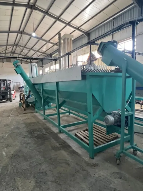 Ligne de recyclage PET lavage a chaud et a froid