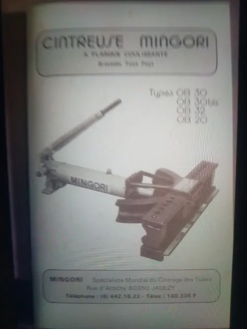 Cintreuse hydraulique mangori