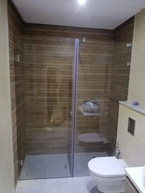 cabine douche garde-corps 