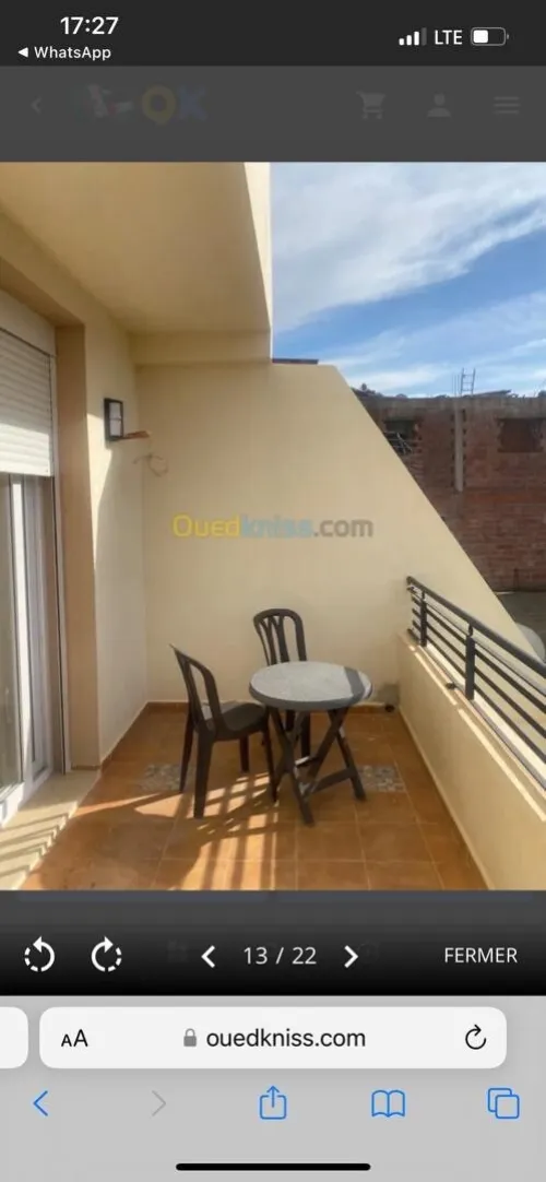 Location Appartement Niveau de villa F4 Alger Bouzareah