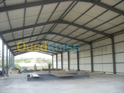 Charpente métallique + préfabriqués