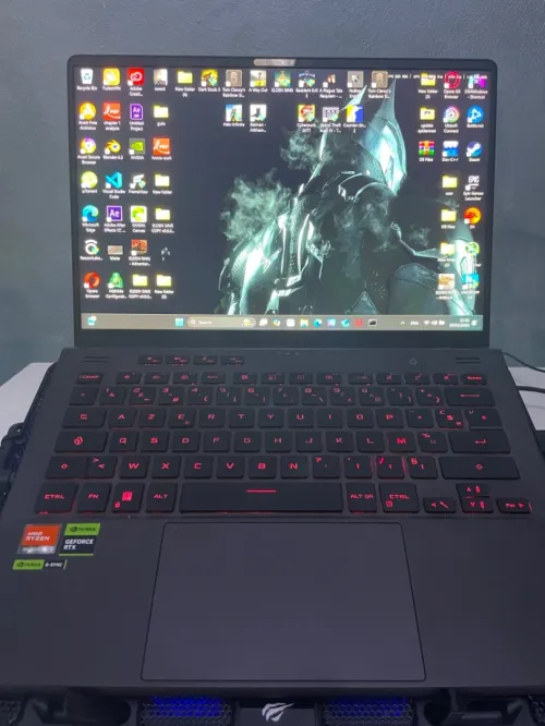 Asus rog zephyrus g14 ryzen 9 rtx 4060 8 gb 32 gb ram ddr5 anime matrix editon  + havit cooling pad 