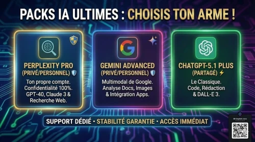 PROMO HBAL: Compte PRIVÉ & OFFICIEL (gemini / Perplexity) schared(chat gpt 5.1)