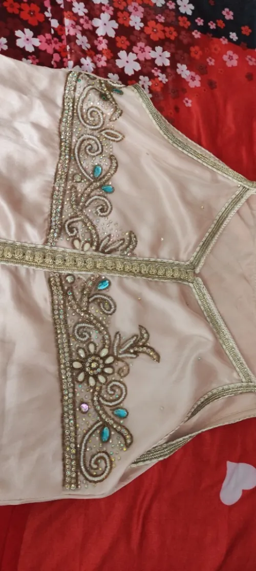 caftan perlé doublé 