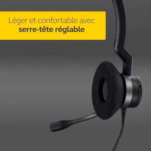 JABRA BIZ2300/CLEYVER STEREO QD Casque Filaire avec Microphone Antibruit Pour PC / Téléphones FIX ..