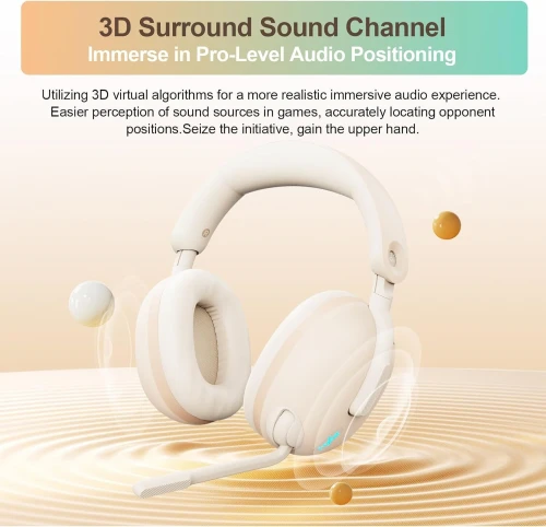 Casque de jeu sans fil PXN 308E 2,4 GHz, éclairage RVB, USB 2,4G et Type-C / PC, PS4, PS5, NTs, Mac,