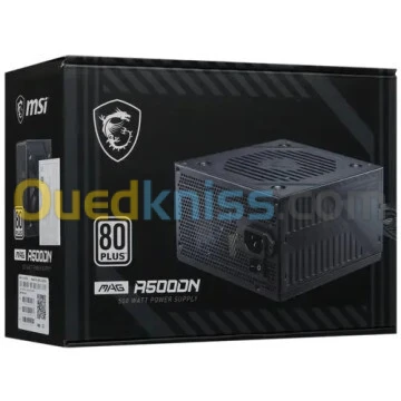 ALIMENTATION MSI MAG A500DN 500W Power Supply 80 Plus Standard