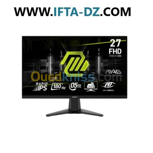 ECRAN MSI MAG 275F - 27" - 180HZ - IPS - FULL HD - 0.5MS