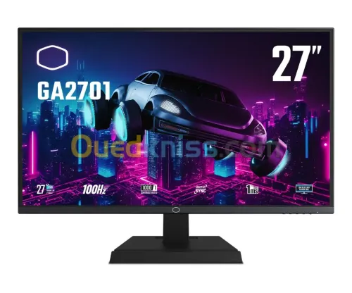 ECRAN COOLER MASTER GA2701S - 27" FHD - DALL IPS - 100HZ - 1MS - ADAPTIVE SYNC - HDMI - VGA