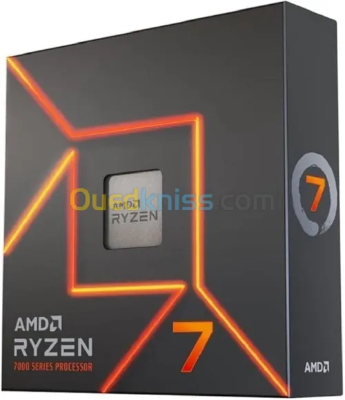 Processeur AMD Ryzen 7 7700X (Radeon Graphique Intégré, 8 Coeurs/16 Threads,Cache 40MB)