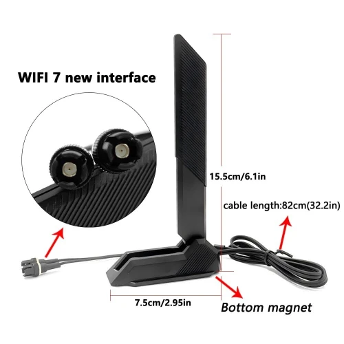 ANTENNE ASUS INTERFACE WIFI 7 BAND NEW 2.4/5/6GHZ TRI FOR ASUS ROG STRIX B850