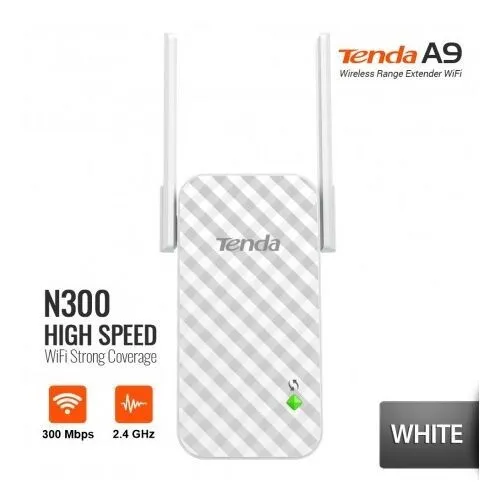 tenda Répéteur Extender Repeater WiFi sans fil amplificateur A9 300Mbps 2 antennes