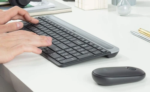 Ensemble ( Pack / Kit ) Clavier Souris Logitech Ultra Fin MK470 Sans Fil/azerty