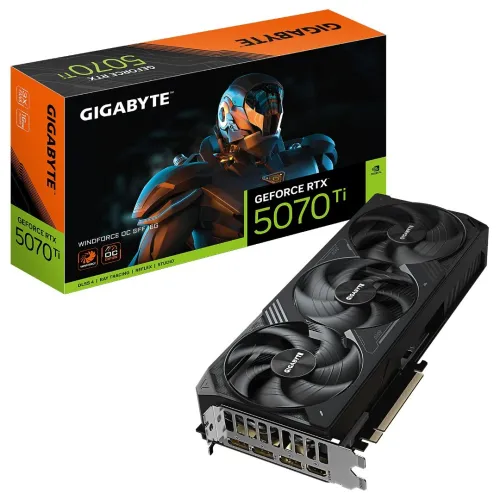 CARTE GRAPHIQUE GIGABYTE RTX 5070 TI WINDFORCE OC SFF 16G 
