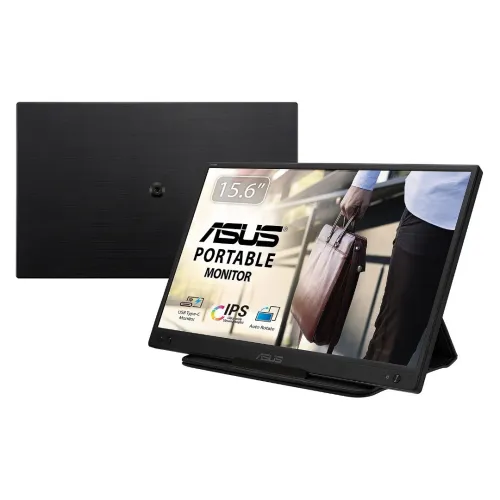 ECRAN ASUS 15.6" LED - ZenScreen MB166C - 5 ms - 16/9 - Dalle IPS - USB-C - Etui/Support - Noir