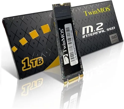 Disque Dur SSD TwinMOS NVMe M.2 1TB Vitesse Max jusqu'à 3600 Mo/s Lecture Et 3250 Mo/s Écriture 