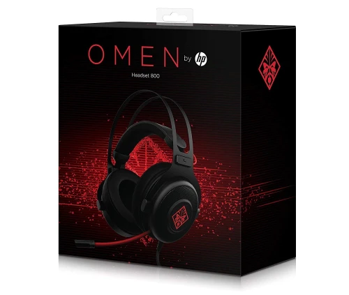 Casque HP Omen 800 Noir et Rouge