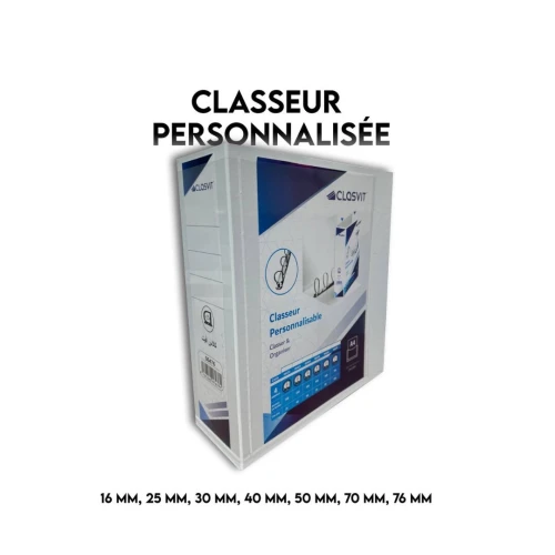 Classeur personnalisé 4 anneaux