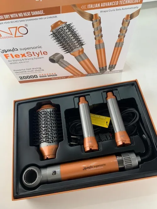 ENZO PROFESSIONAL Brosse Coiffante Multifonctionnelle 4 en