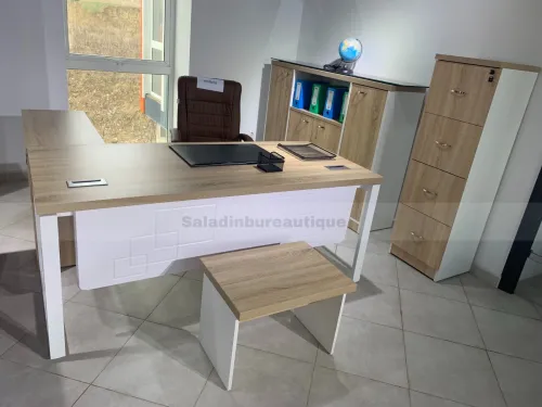 Bureau MDF pied métallique 