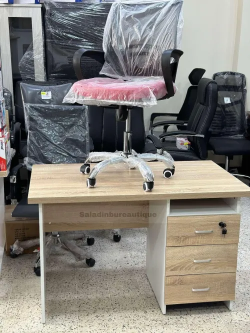 bureaux 3 tiroirs bonne qualite 