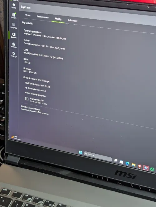 MSI leopard gb75 (Rtx2070)