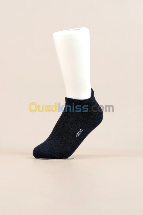 Pack de 12 Chaussettes Sportives en Cotton 100% - Parfumée - Sans Couture - Unisexe - Couleur Noir