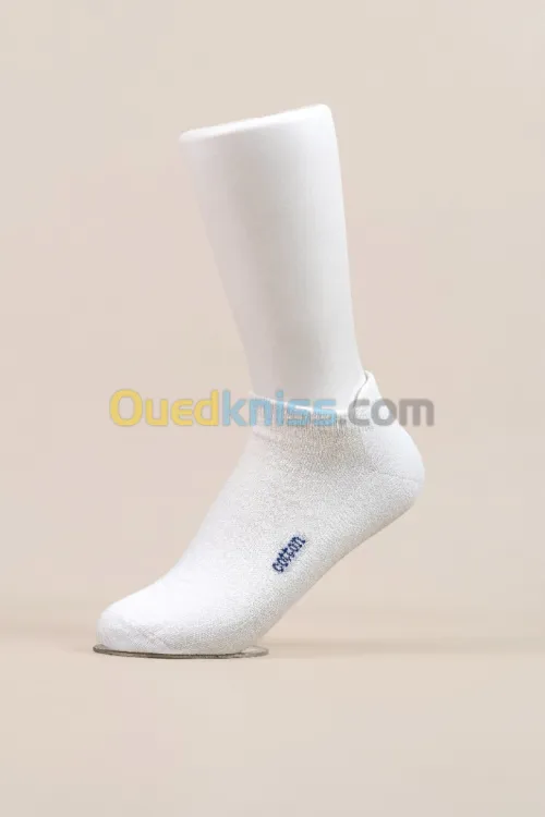 Pack de 12 Chaussettes Sportives en Cotton 100% - Parfumée - Sans Couture - Couleur Blanche