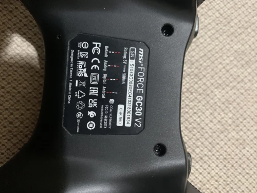 Manette MSI Force GC30 V2 Wireless