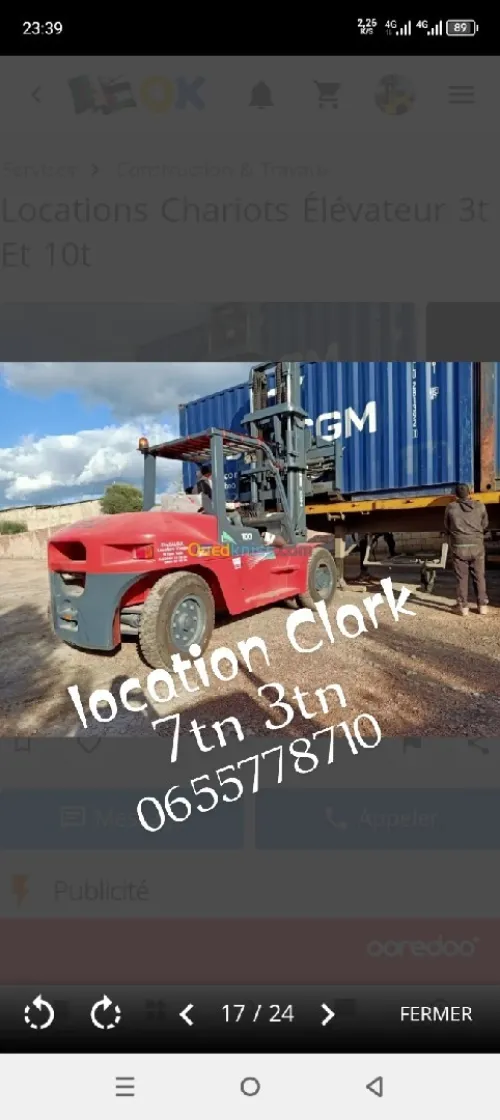 Location Clark 7tn 3tn 