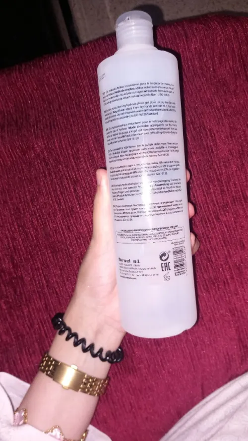 Gel désinfectant pour main importation (l'Espagne)