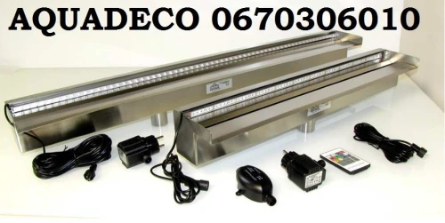 vente kit cascade fontaine, lame d'eau inox ,بيع شلال مع طقم كامل من الفولاذ المقاوم للصدأ