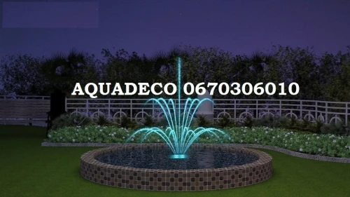 réalisation de fontaine et jet d'eau moderne