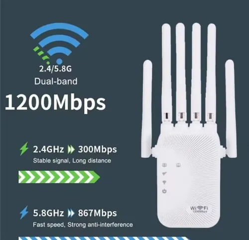 Répéteur 2.4Ghz et 5Ghz 12000mbps 6 Antenne