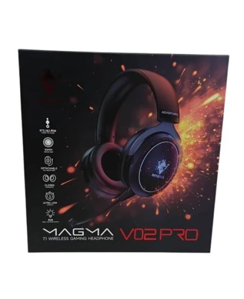 CASQUE MAGMA VALIVOX 02 PRO RGB 7.1 WIRELESS + BLUETOOTH BLACK