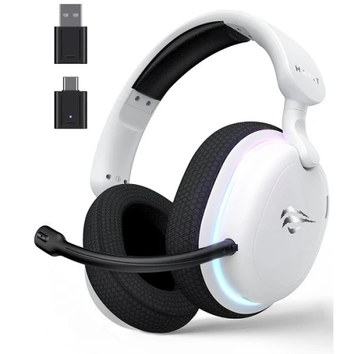 CASQUE GAMING HAVIT FUXI- H7 5-MODE RGB WHITE SANSFIL