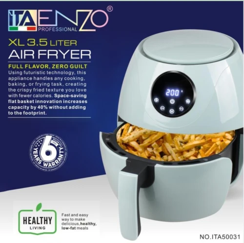 مقلاة هوائية إينزو بروفيسيونال 3.5 لتر (Enzo Professional Air Fryer) الأصلية.
