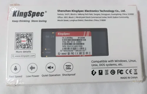 KingSpec M.2 SSD 512GB