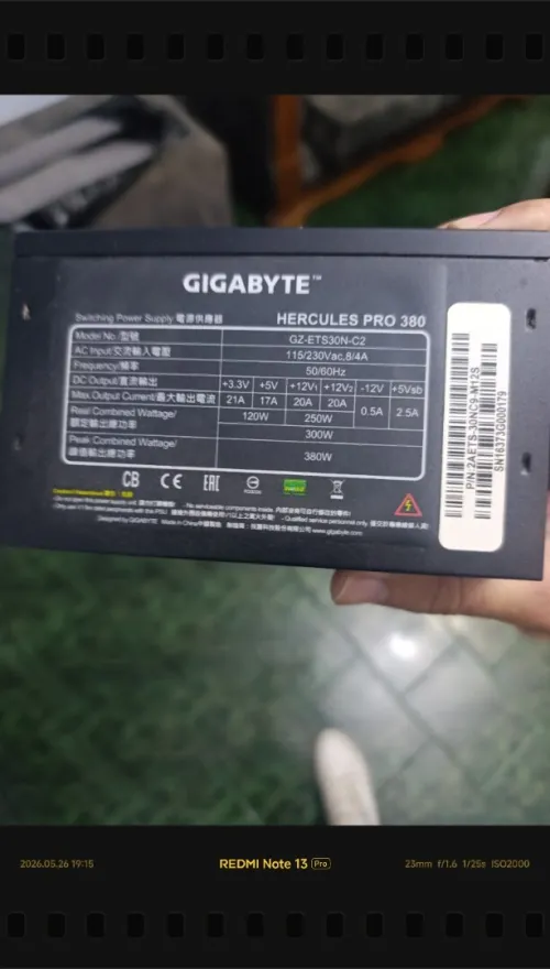 Power supply alimentation gigabyte hercule 380 pro 380w