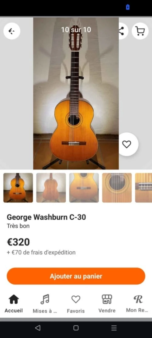 Des Guitares classiques professionnel
