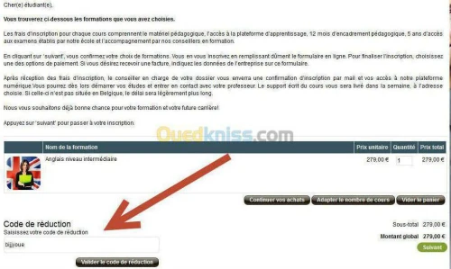 Formation Anglais ( belgique )